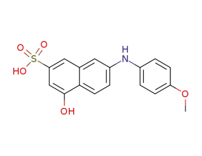 6-(4′-methoxyphenylamino)-1-naphthol-3-sulfonic acid