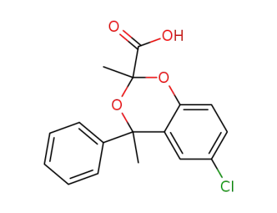 6-chloro-2,4-dimethyl-4-phenyl-[4H]-1,3-benzodioxin-2-carboxylic acid